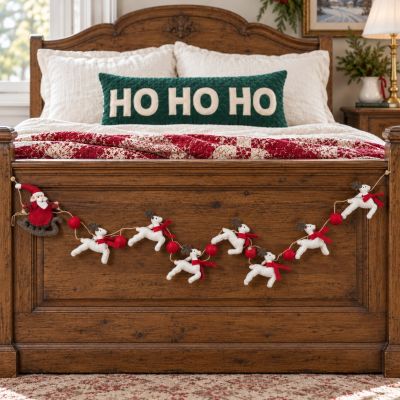 Santa Sleigh Ride Handmade Garland