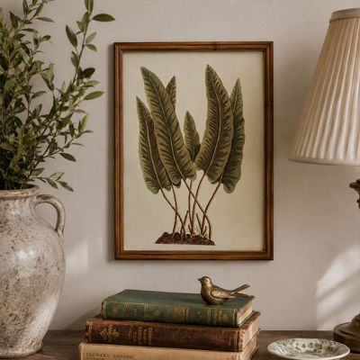 Simple Leaves Framed Wall Art
