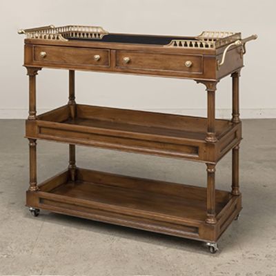 Stately Rolling Bar Cart