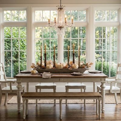 Tapered Leg Farm Table
