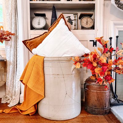 Tasseled Mustard Cotton Throw Blanket