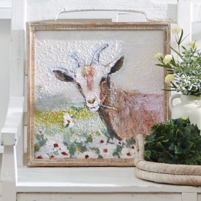 Textured Paper Goat Wall Art