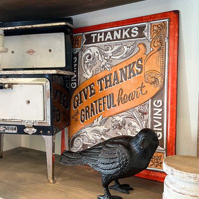 Thanksgiving Phrases Metal Wall Art Set of 2