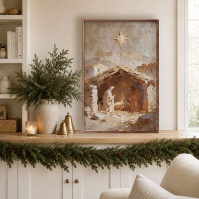 The Golden Manger Framed Wall Art