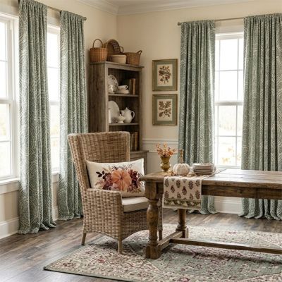 Timeless Medallion Room Darkening Curtain Panel
