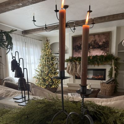 Unscented Ribbed Taper Candle Box Set of 12