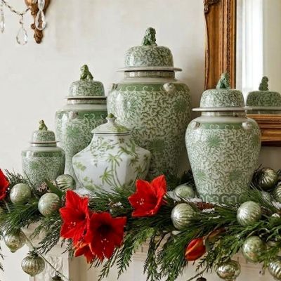 Verdant Garden Botanical Lidded Jar