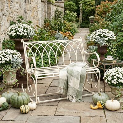 Victorian Inspired Garden Rocker Bench