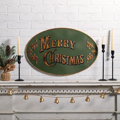 Vintage Christmas Greetings Wall Sign