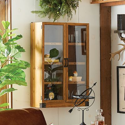 Vintage Inspired Apothecary Wall Cabinet