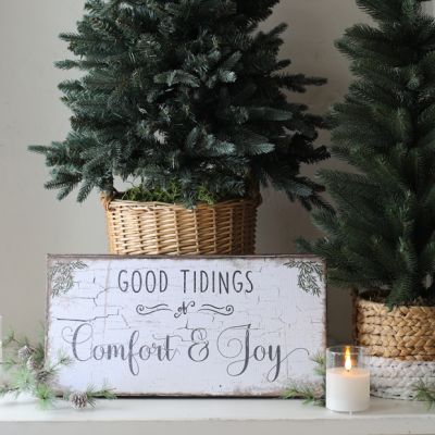 Vintage Inspired Comfort and Joy Sign