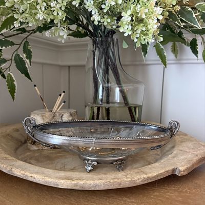 Vintage Inspired Footed Trinket Bowl