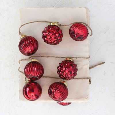 Vintage Inspired Glass Ornament Garland