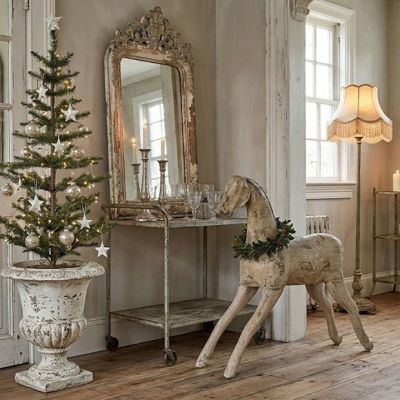 Vintage Inspired Hobby Horse Statue