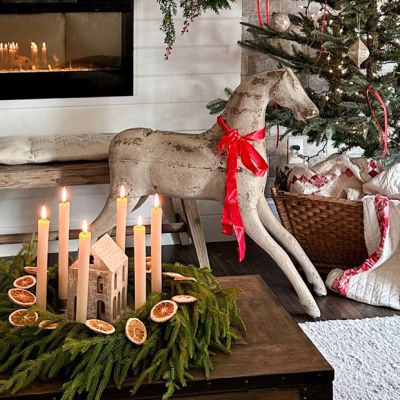 Vintage Inspired Hobby Horse Statue