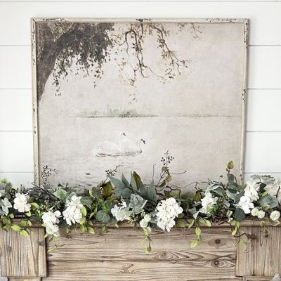 Vintage Style Swan Wall Art