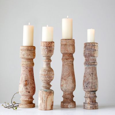 Vintage Table Leg Candle Holder