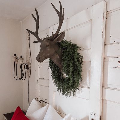 Weathered Deer Head Wall Mount