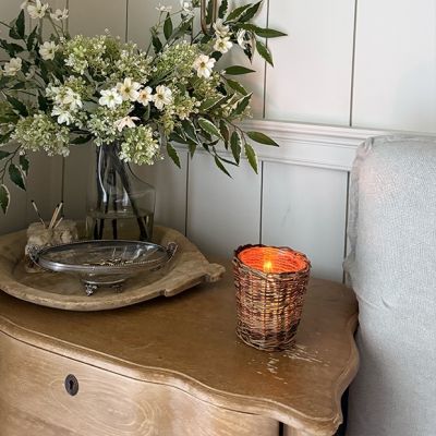 Willow Wrapped Glass Jar Holiday Candle Collection