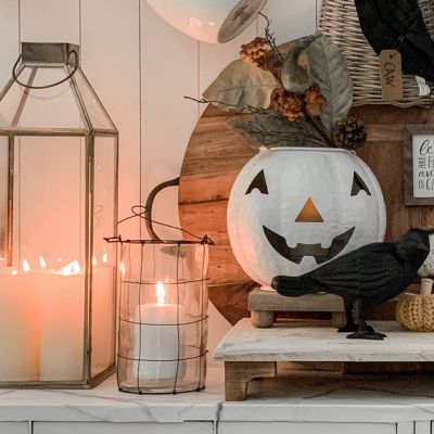 Windowpane Wire Lantern With Handle