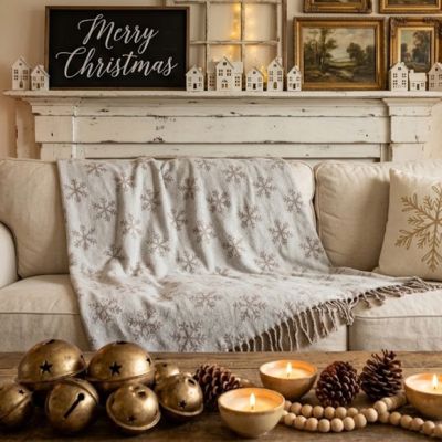 Winter Flurries Woven Jacquard Throw