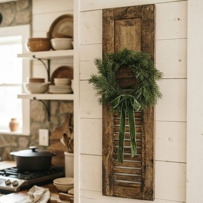 Wood Shutter Wall Decor 46 Inch