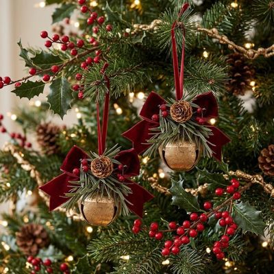Woodland Noel Sleigh Bell Ornament