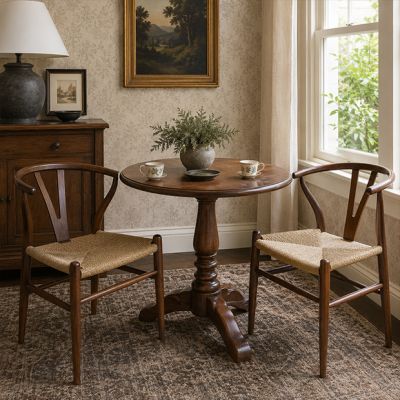 Woven Jute and Wood Side Chair | SHIPS FREE