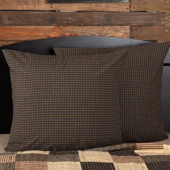 Primitive Plaid Euro Sham Set of 2