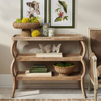 3 Tier Natural Accent Table