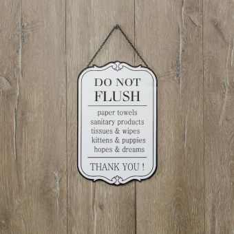 Bathroom Etiquette Wall Hanger