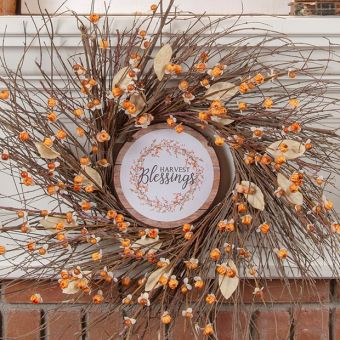 Harvest Blessings Hanging Autumn Ornament Set of 6