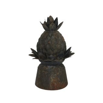 Aged Metal Pineapple Finial