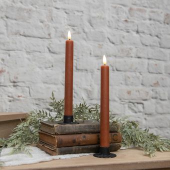 Beautiful Bronze 9.5 inch Taper Candle Set of 2