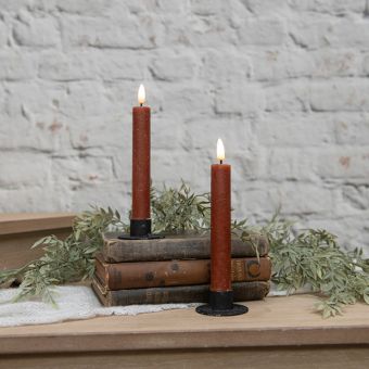 Beautiful Bronze Taper Candle Set of 2 7 Inch