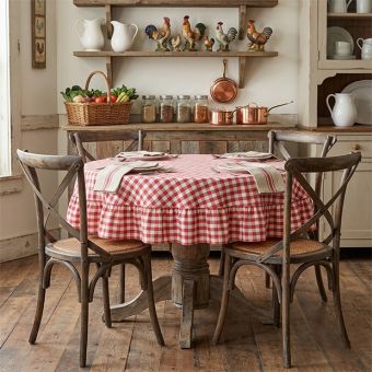 Brown Wash Cross Back Wooden Chair