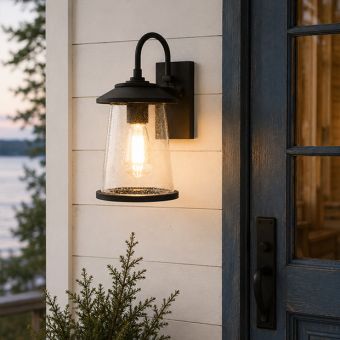 Bubble Glass Outdoor Wall Sconce