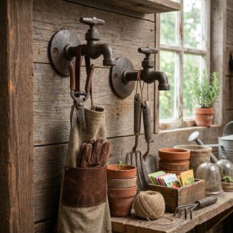 Cast Iron Faucet Wall Hook Set of 2