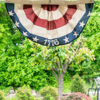 Classic Country Americana 1776 USA Bunting Flag