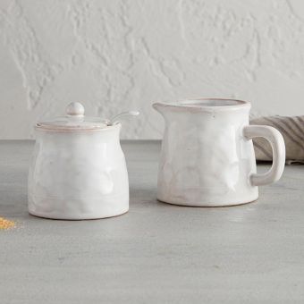 Classic Farmhouse Cream and Sugar Serving Set