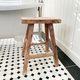 Classic Primitive Wooden Stool