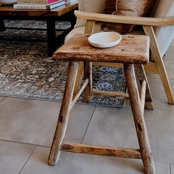 Classic Primitive Wooden Stool