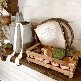 Clay Seedling Pots With Crate
