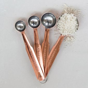 Copper Finish Measuring Spoons