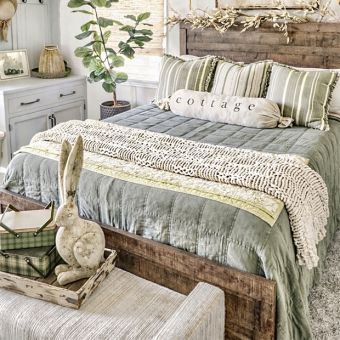 Cozy Classics 3 Piece Stonewashed Cotton Quilt Set