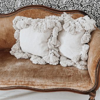 Cream Cotton Slub Pillow