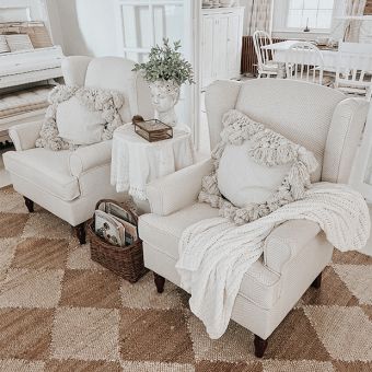 Cream Cotton Slub Pillow