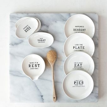 Cute Sayings 9 Piece Stoneware Dish Collection