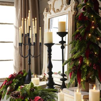 Black Iron Candelabra