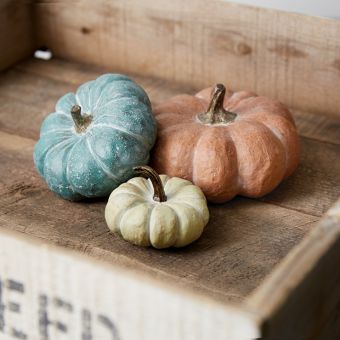 Decorative Harvest Pumpkin Set of 3